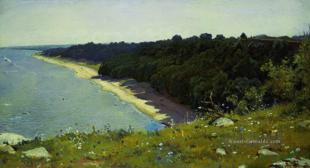 am Meer 1889 klassische Landschaft Ivan Ivanovich Strand Ölgemälde